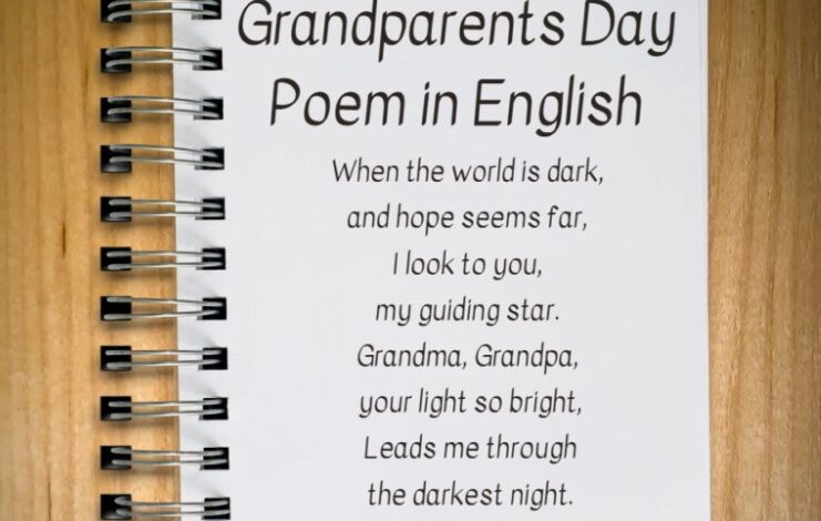Grandparents Day poems from grandchildren 2025